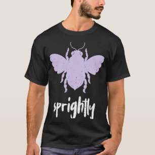 Camiseta Purple Pastel Bee Con Razón Motivador Ser Sprigh