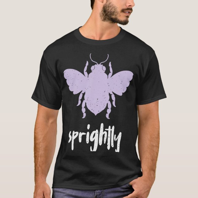 Camiseta Purple Pastel Bee Con Razón Motivador Ser Sprigh (Anverso)