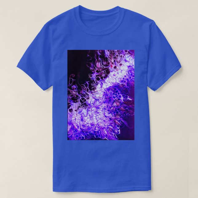 Camiseta Purple patterns fire (Diseño del anverso)