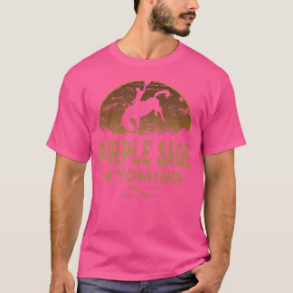 Camiseta Purple Sage Wyoming Wy Rodeo Cowboy