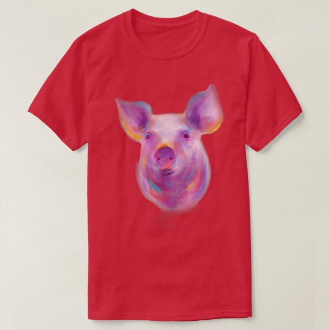 Camiseta purple simple costume piglet  (Diseño del anverso)