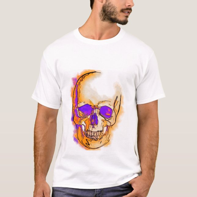 Camiseta Purple skull (Anverso)