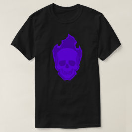Camiseta Purple Skull Graphic T-Shirt – Dark Aesthetic Skul