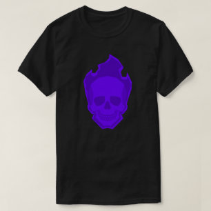 Camiseta Purple Skull Graphic T-Shirt – Dark Aesthetic Skul