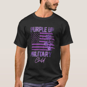 Camiseta Purple Up For Military Child Mes Dandelion Spark