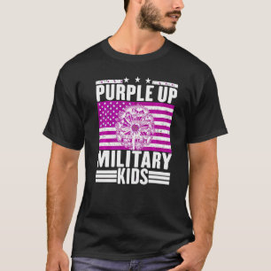 Camiseta Purple Up For Military Child Mes Dandelion Spark