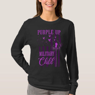 Camiseta Purple Up For Military Child Mes Dandelion Spark