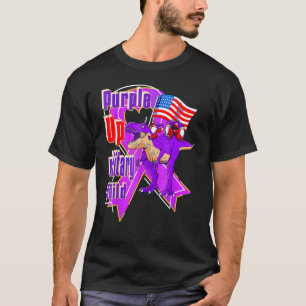 Camiseta Purple Up For Military Child Mes Dandelion Spark