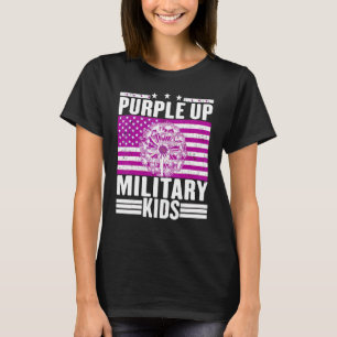 Camiseta Purple Up For Military Child Mes Dandelion Spark