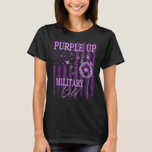 Camiseta Purple Up For Military Child Mes Dandelion Spark