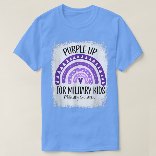 Camiseta Purple Up For Military Kids Military Child Month R (Diseño del anverso)