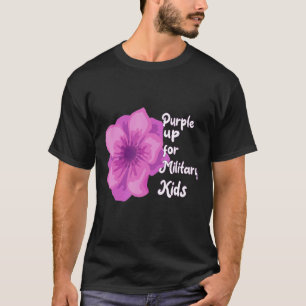 Camiseta Purple Up For Military Kids Strong Mes Awareness