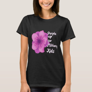 Camiseta Purple Up For Military Kids Strong Mes Awareness