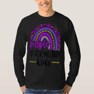 Camiseta Purple Up For Military Rainbow Child Mont