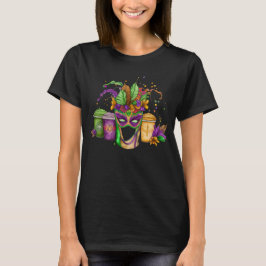 CAMISETA PURPLE VERDE ORO MARDI GRAS BEBIDAS
