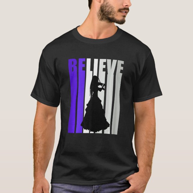 Camiseta Purple Violin Retro Girls Text Violinist Quotes Wo (Anverso)