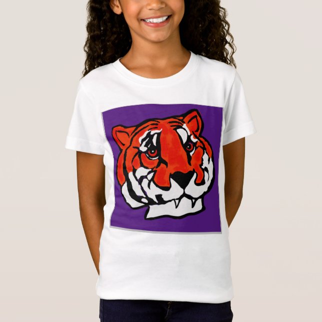 CAMISETA PURPLE Y NARANJA TIGRE (Anverso)