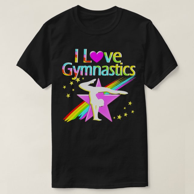 CAMISETA PURPLE Y PINK ME ENCANTA LA GIMNASTICA (Diseño del anverso)
