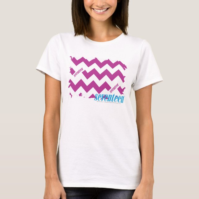 Camiseta Púrpura 3 del zigzag (Anverso)