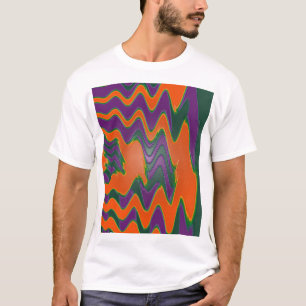 Camiseta púrpura anaranjada maravillosa