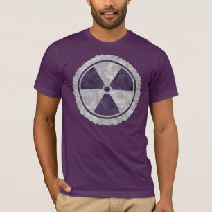 Camiseta púrpura apenada del símbolo de la