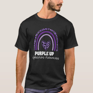 Camiseta Púrpura arcoiris Alzheimers Guerrero de la Concien