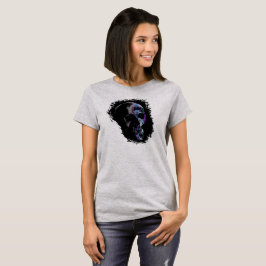 Camiseta Púrpura azul SKULL