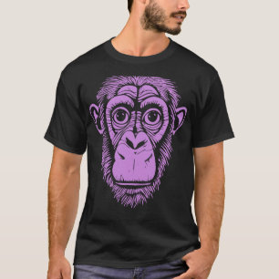 Camiseta Púrpura Chimpanzee Ape No Monkey Cum Chimp