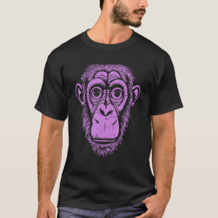 Camiseta Púrpura Chimpanzee Ape No Monkey Cum Chimp