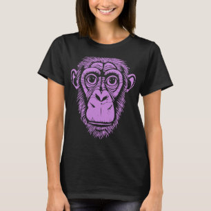 Camiseta Púrpura Chimpanzee Ape No Monkey Cum Chimp