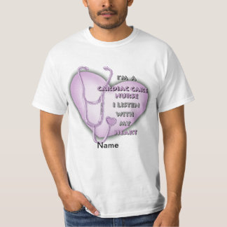 Camiseta Púrpura Corazón Cuidada Cardiaca Enfermera
