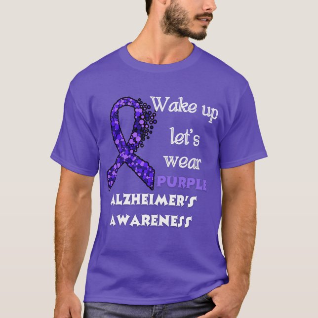 Camiseta Púrpura de conciencia de Alzheimer (Anverso)