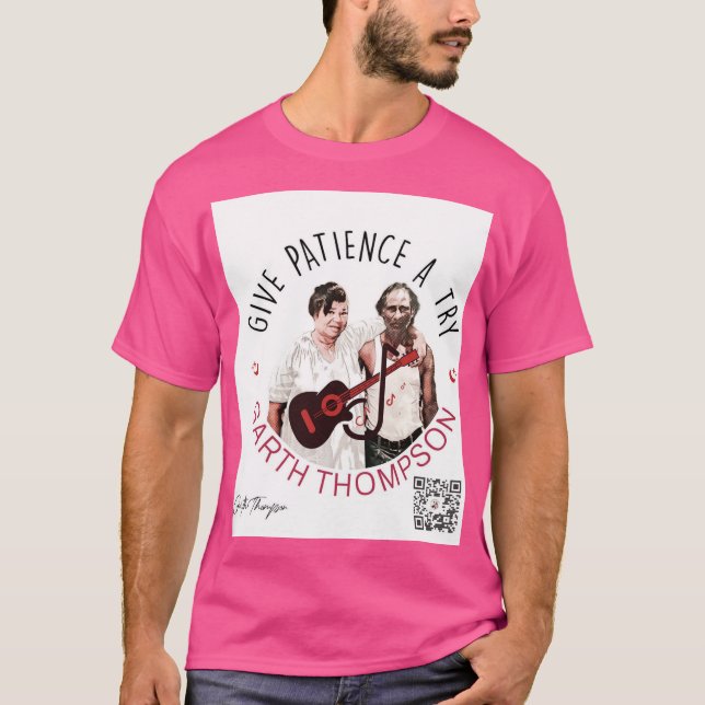 Camiseta púrpura de estilo básico (Anverso)