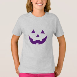 Camiseta Púrpura de Halloween Jack o calabaza de linterna n