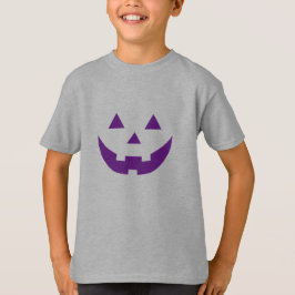 Camiseta Púrpura de Halloween Jack o niños de calabaza de l