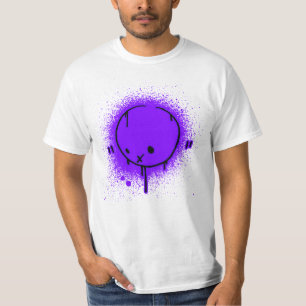 Camiseta Púrpura de la cara del aerosol