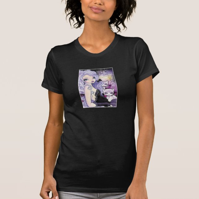 Camiseta púrpura de la comodidad (Anverso)