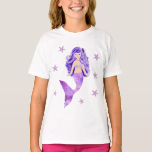 Camiseta púrpura de las estrellas de mar de la