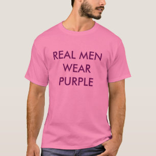 Camiseta púrpura de los hombres