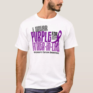 Camiseta Púrpura del cáncer pancreático para mi suegro 6