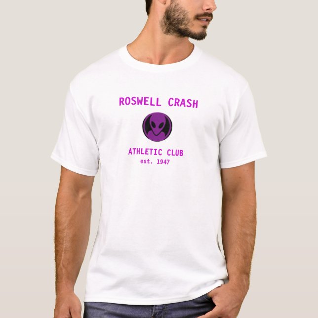 Camiseta Púrpura del desplome de Roswell (Anverso)