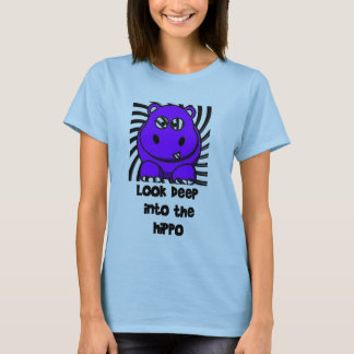 Camiseta Púrpura del hipopótamo de Hypno