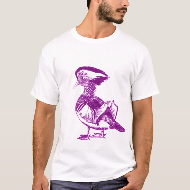Camiseta púrpura del pato (Anverso)