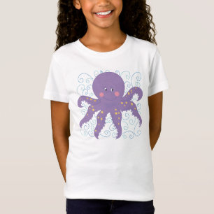 Camiseta púrpura del pulpo