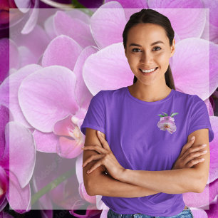 Camiseta Púrpura Dendrobium Orchids