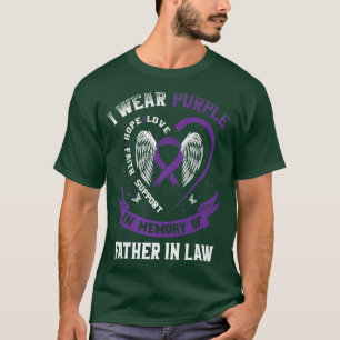 Camiseta Púrpura En Memoria Del Padre En La Epilepsia De Aw