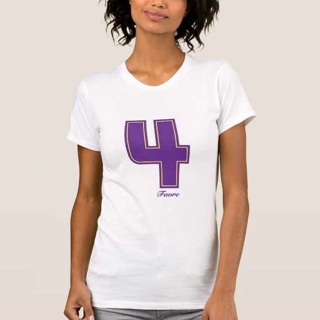 Camiseta Púrpura femenina cuatro (Anverso)