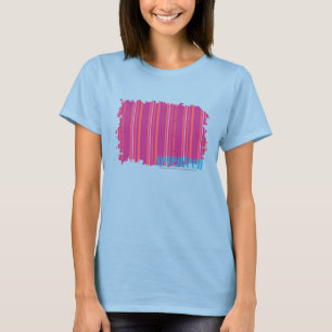 Camiseta Púrpura fina 2 de las rayas