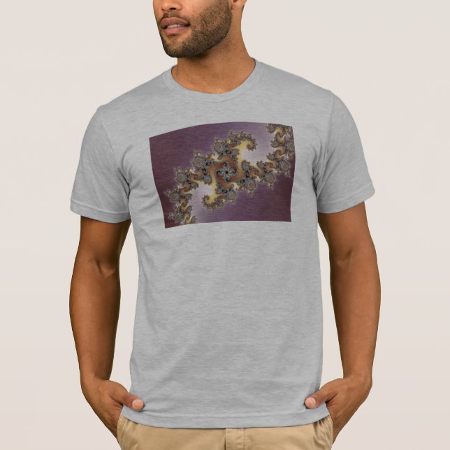 Camiseta Púrpura - Fractal (Anverso)