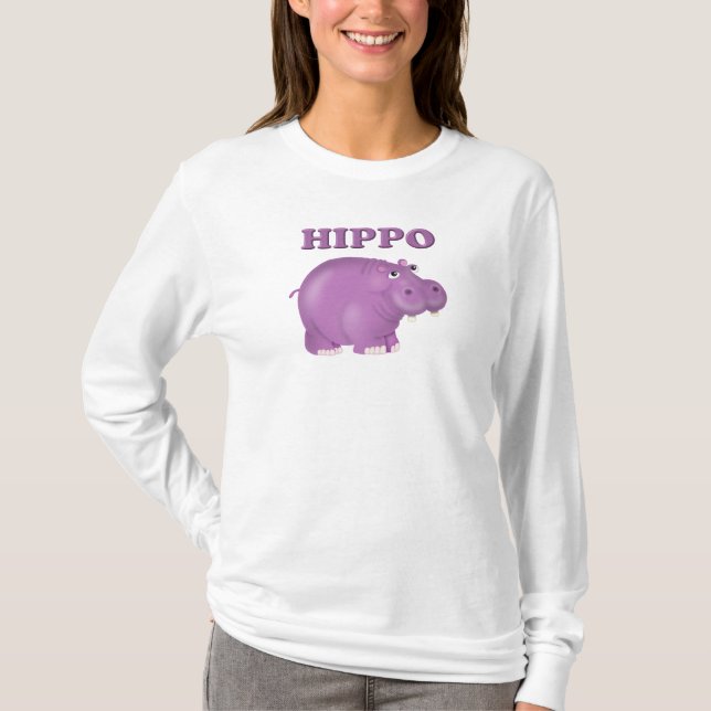 Camiseta Púrpura Hippo (Anverso)